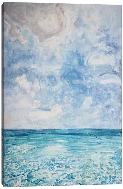 Peaceful Beach Canvas Art Print - Lauren Combs