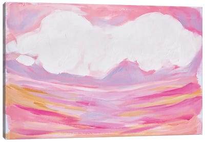 Pink Skies Canvas Art Print - Scenic-Geometry