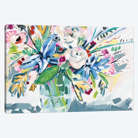 Bright Boquet Canvas Print #LCM5} by Lauren Combs Canvas Artwork