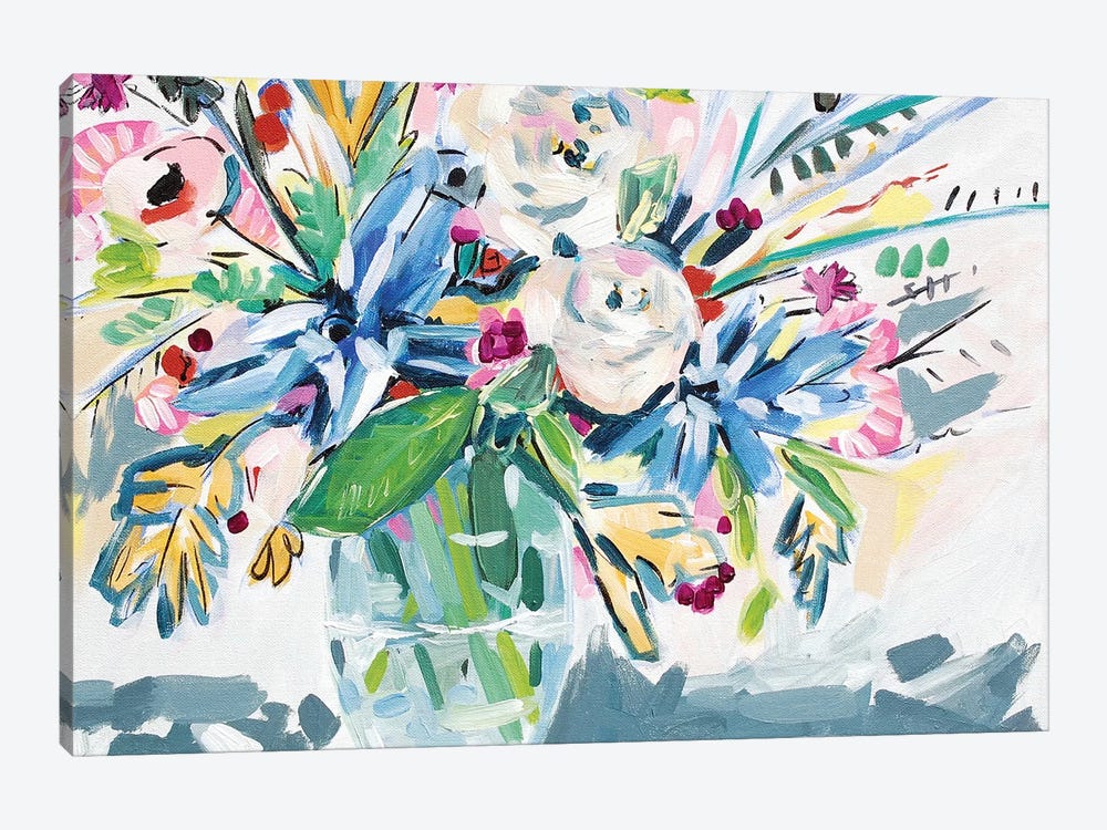 Bright Boquet by Lauren Combs 1-piece Canvas Art