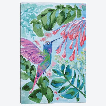 Hummingbird In Flight Canvas Print #LCM65} by Lauren Combs Canvas Artwork