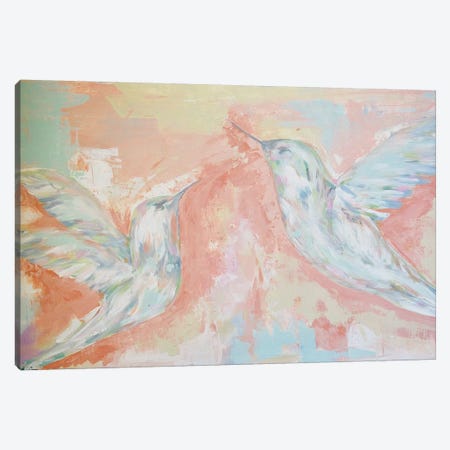 Love Birds Canvas Print #LCM66} by Lauren Combs Canvas Artwork