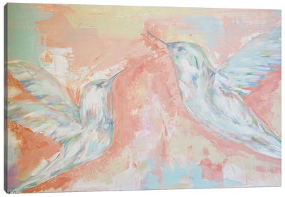 Love Birds Canvas Art Print - Lauren Combs