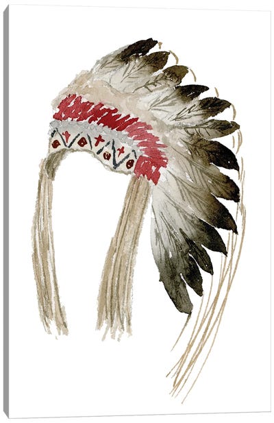Native American Head Dress Canvas Art Print