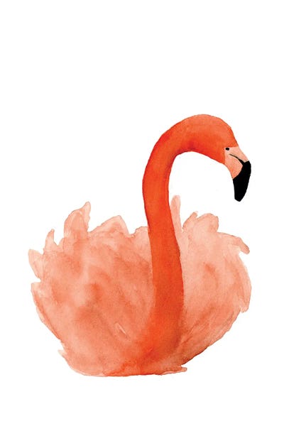 Resting Flamingo by Lucille Price framed wall art