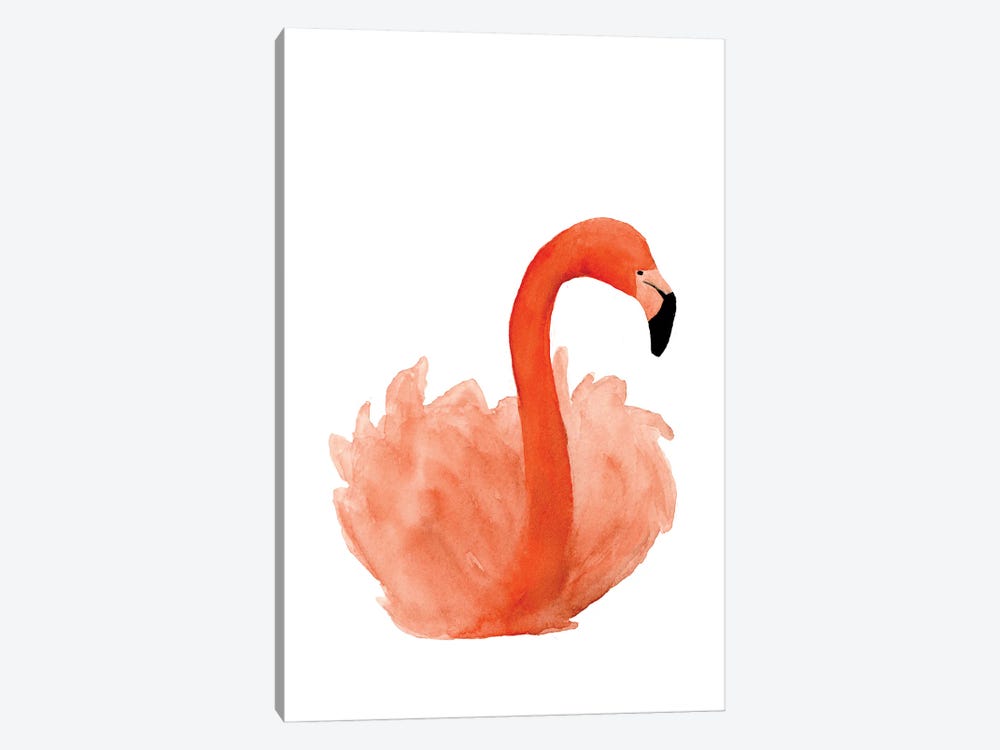 Resting Flamingo by Lucille Price 1-piece Canvas Art
