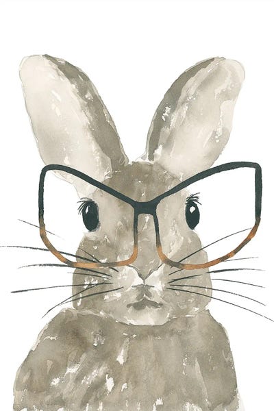 Eyewear: Bunny With Glasses by Lucille Price