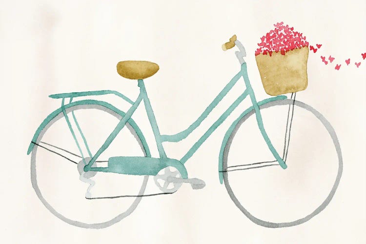 Butterfly Bicycle by Lucille Price wall art