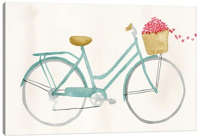 Butterfly Bicycle Canvas Art Print