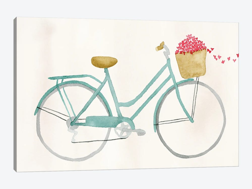 Butterfly Bicycle by Lucille Price 1-piece Art Print