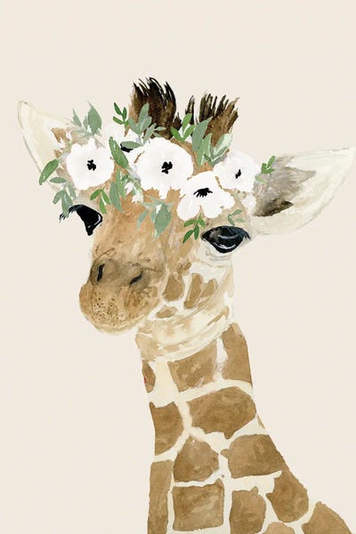 Little Giraffe by Lucille Price acrylic art print
