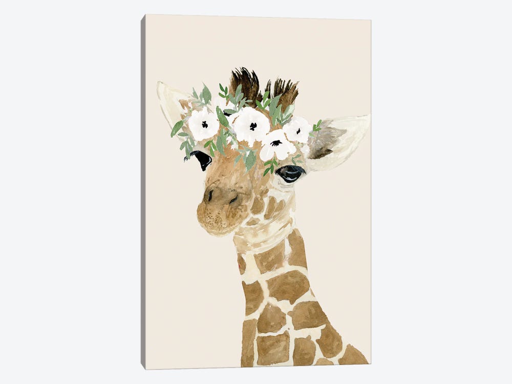 Little Giraffe by Lucille Price 1-piece Canvas Art Print