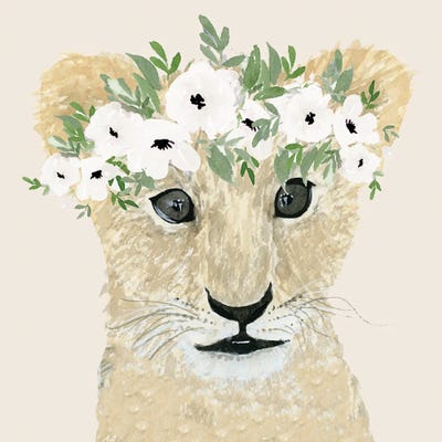 Little Lion by Lucille Price acrylic art print