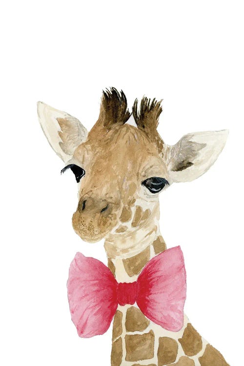 Giraffe With Bow