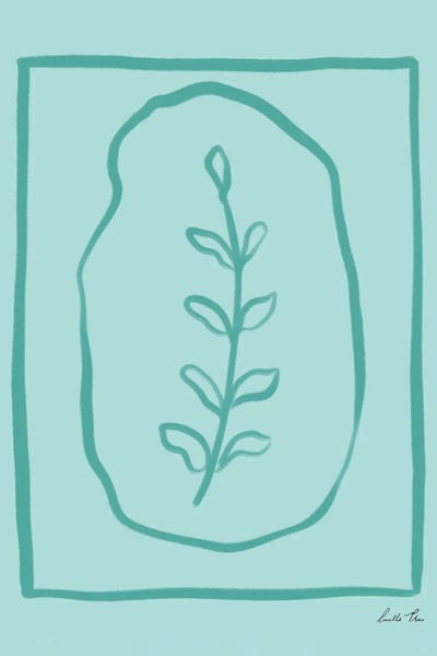 Pop Of Leaves Teal