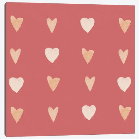 Hearts Canvas Print #LCP6} by Lucille Price Canvas Wall Art