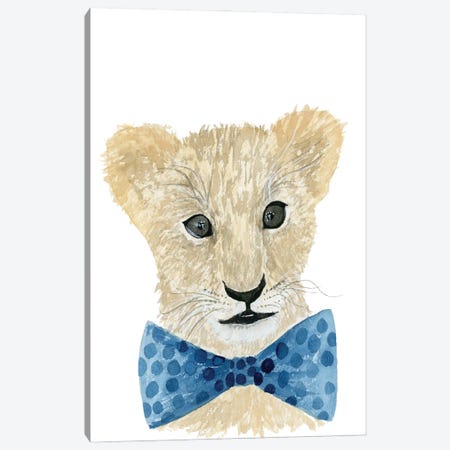Lion With Bow Tie Canvas Print #LCP9} by Lucille Price Canvas Print
