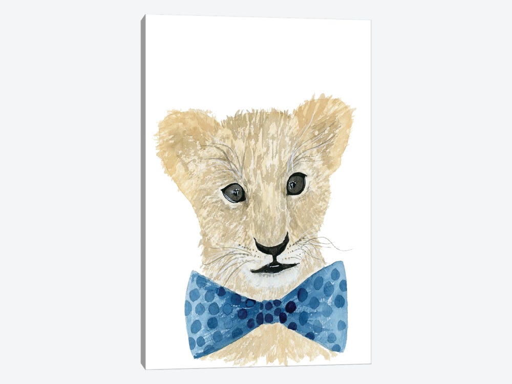 Lion With Bow Tie by Lucille Price 1-piece Canvas Print