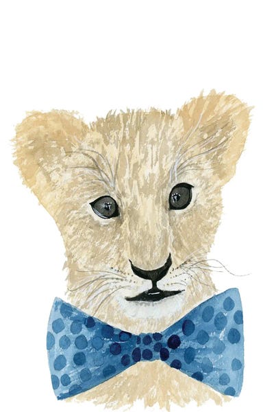 Lucille Price: Lion With Bow Tie by Lucille Price