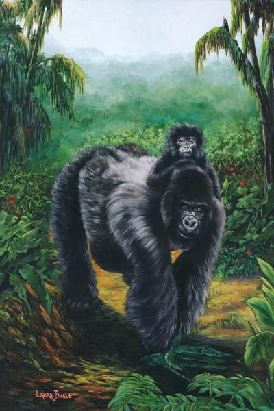 Gorillas: Gorrilla Back Ride by Laura Curtin