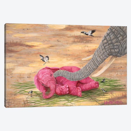 Tickle Me Canvas Print #LCR42} by Laura Curtin Canvas Artwork