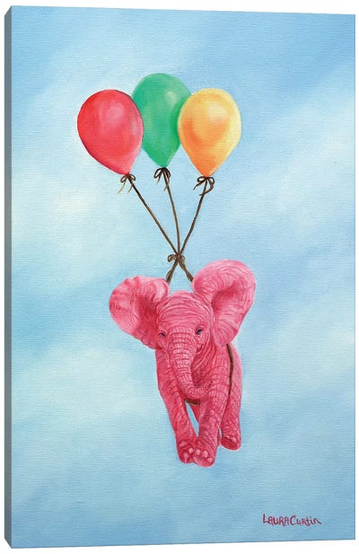 Up Up And Away Canvas Art Print - Laura Curtin