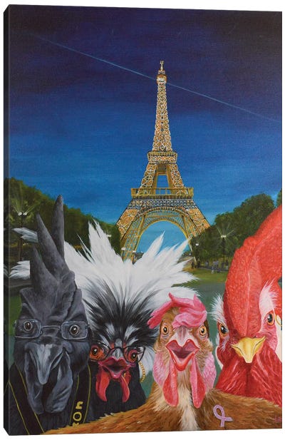 Vacation In Paris Canvas Art Print - Laura Curtin