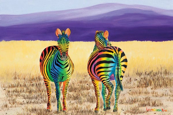 Zebras: Color Of Friendship by Laura Curtin