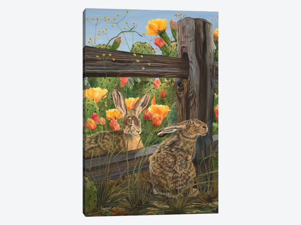 Mr. & Mrs. Hare by Laura Curtin 1-piece Canvas Print
