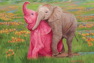 Big Hugs by Laura Curtin canvas print