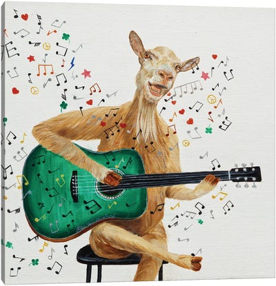 Billie Playah Canvas Art Print - Goat Art