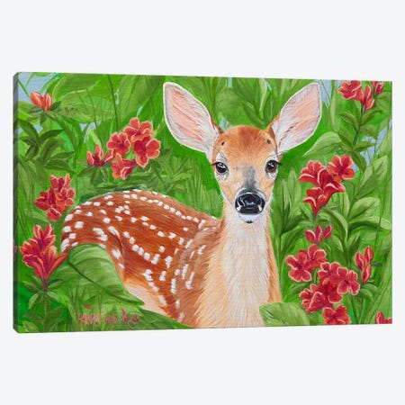 Quiet Fawn Canvas Print #LCR88} by Laura Curtin Canvas Wall Art