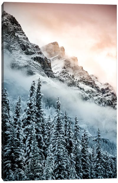 Warm And Cold Canvas Art Print - Blue Ridge Mountain Art