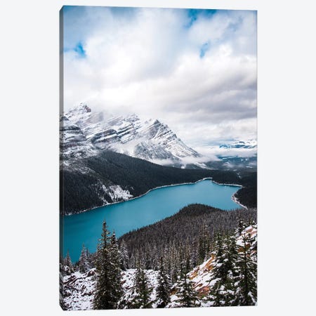 Wintry Peyto Lake Canvas Print #LCS109} by Lucas Moore Canvas Art