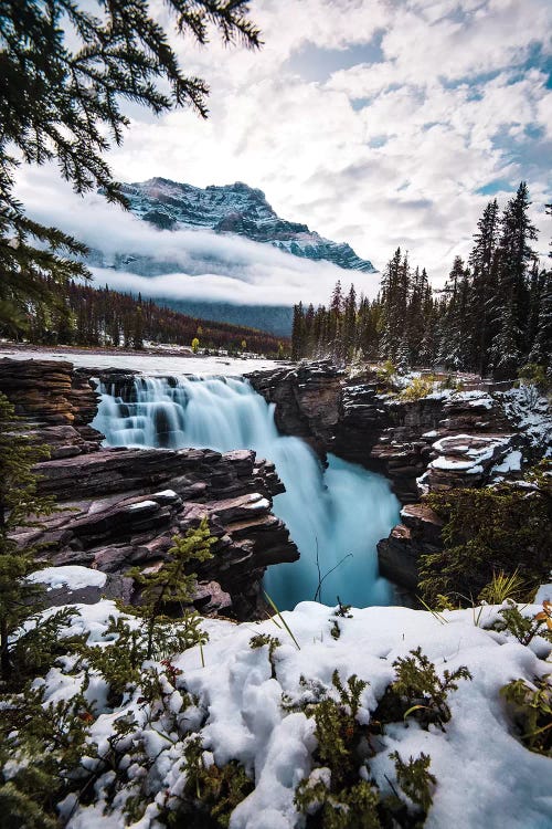 Wintry Waterfall by Lucas Moore wall art