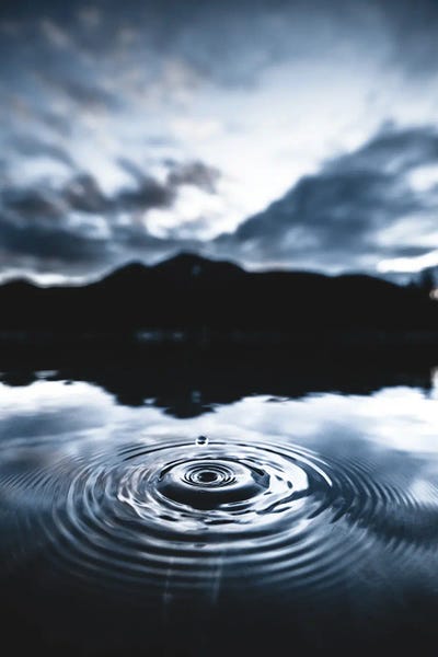 Blue Drop by Lucas Moore canvas print