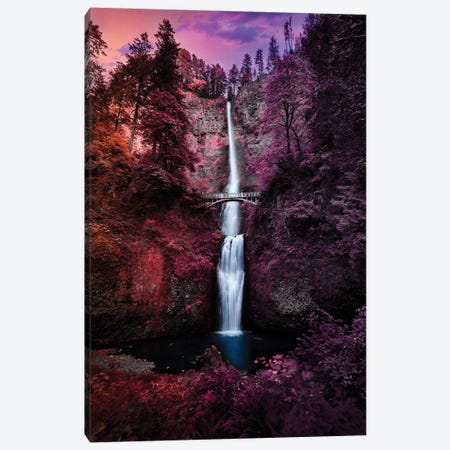 Colorful Falls Canvas Print #LCS123} by Lucas Moore Canvas Artwork