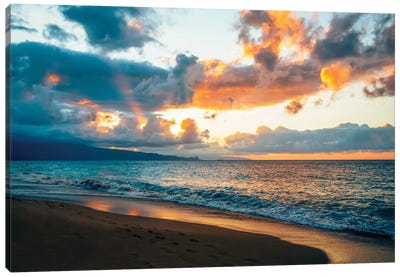 Maui Sunset Canvas Art Print - Lucas Moore
