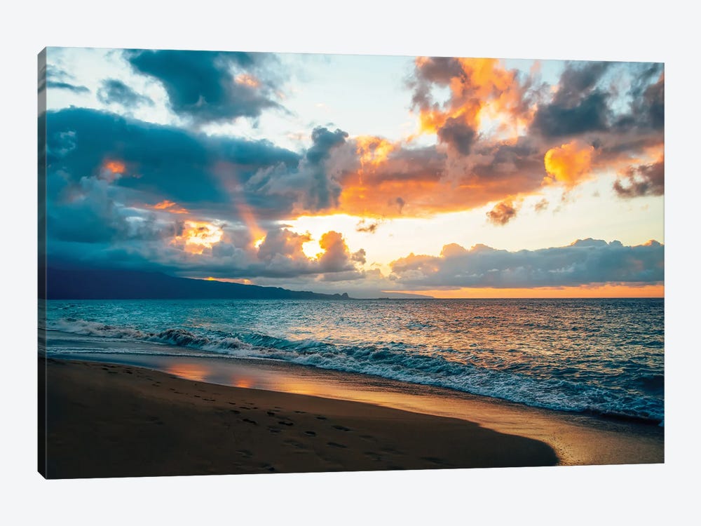 Maui Sunset by Lucas Moore 1-piece Canvas Wall Art