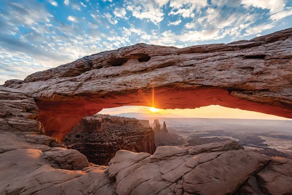 Lucas Moore: Mesa At Sunrise by Lucas Moore