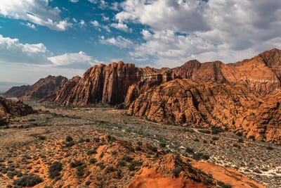 Red Cliffs by Lucas Moore framed canvas print