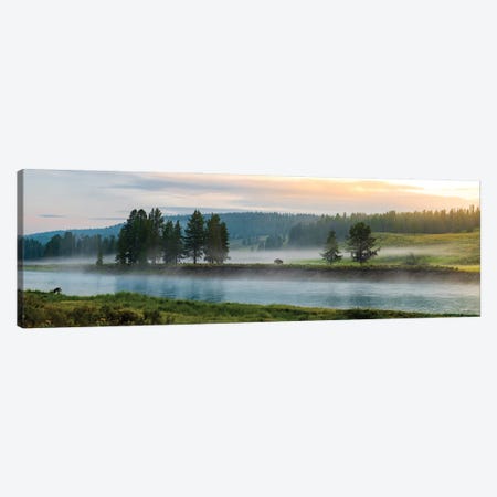 Sunrise By The River Canvas Print #LCS148} by Lucas Moore Canvas Art