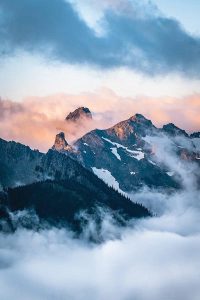 Lucas Moore: Pastel Mountains by Lucas Moore