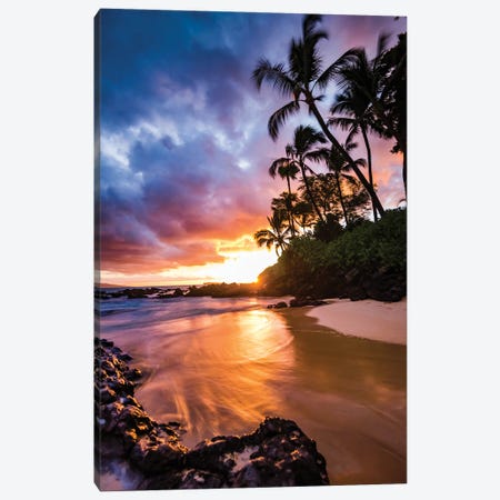 Sunset By The Beach Canvas Print #LCS172} by Lucas Moore Canvas Art Print