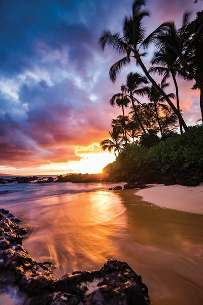 Hawaii: Sunset By The Beach by Lucas Moore