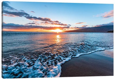 Maui Beach Sunset Canvas Art Print - Maui Art