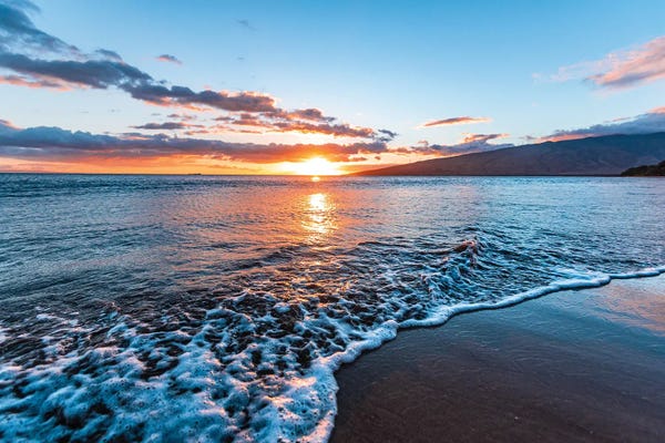 Hawaii: Maui Beach Sunset by Lucas Moore