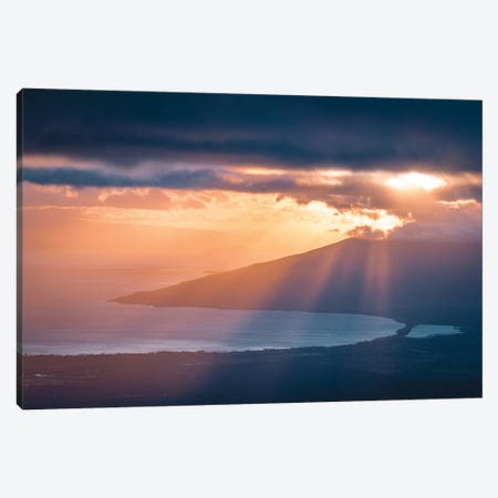 Island Of Maui At Sunset Canvas Print #LCS219} by Lucas Moore Canvas Art