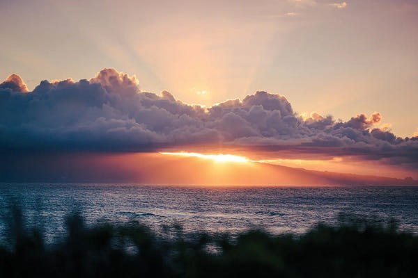 Lucas Moore: Sunset Over The Ocean by Lucas Moore