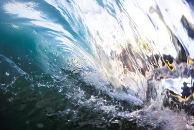 Crash by Lucas Moore framed canvas print